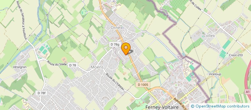 localisation de l'entreprise SCI OCTAVIE  ORNEX