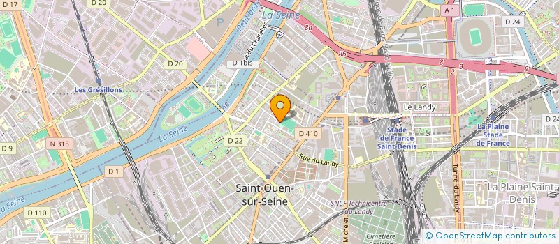 localisation de l'entreprise SCI OCTIDOREST à SAINT-OUEN-SUR-SEINE