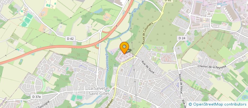 localisation de l'entreprise SCI OCTO  LA SALVETAT-SAINT-GILLES