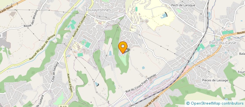 localisation de l'entreprise SCI OCTOBRE  PONT-DU-CASSE