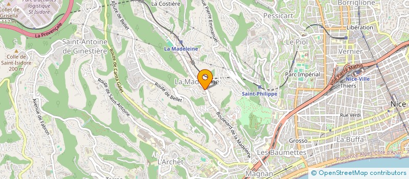localisation de l'entreprise SCI OCTOBRE NOVEMBRE à NICE