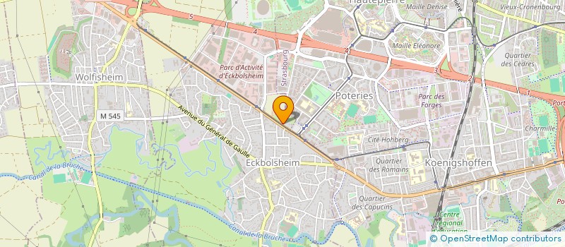 localisation de l'entreprise SCI OCTOBRIS  ECKBOLSHEIM