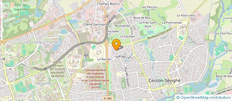 localisation de l'entreprise SCI OCTOPUS56  CESSON-SEVIGNE