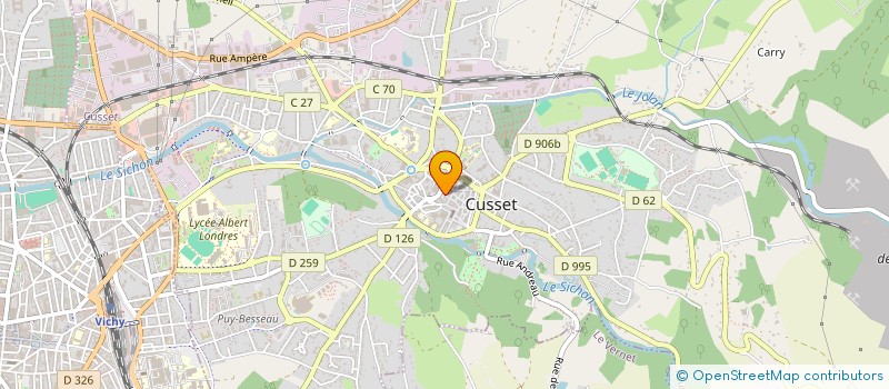 localisation de l'entreprise SCI OCULUS à CUSSET
