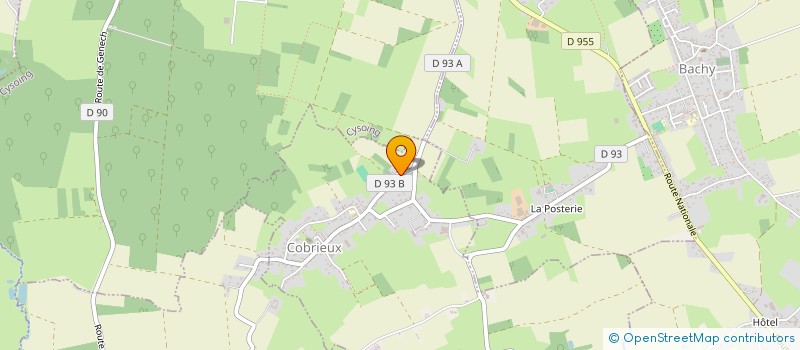localisation de l'entreprise SCI OD IMMOBILIER à COBRIEUX