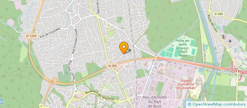 localisation de l'entreprise SCI ODA à LA TESTE-DE-BUCH