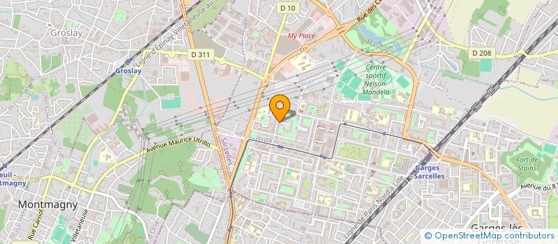 localisation de l'entreprise SCI ODAA  SARCELLES