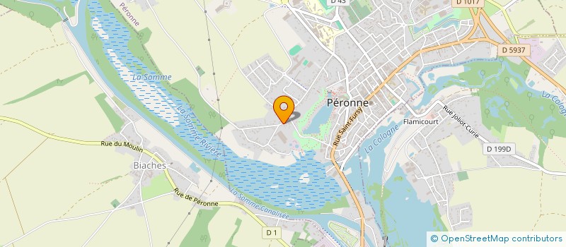 localisation de l'entreprise SCI ODACLI à PERONNE