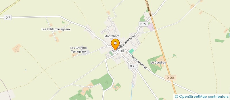 localisation de l'entreprise SCI ODAL  VINEUIL