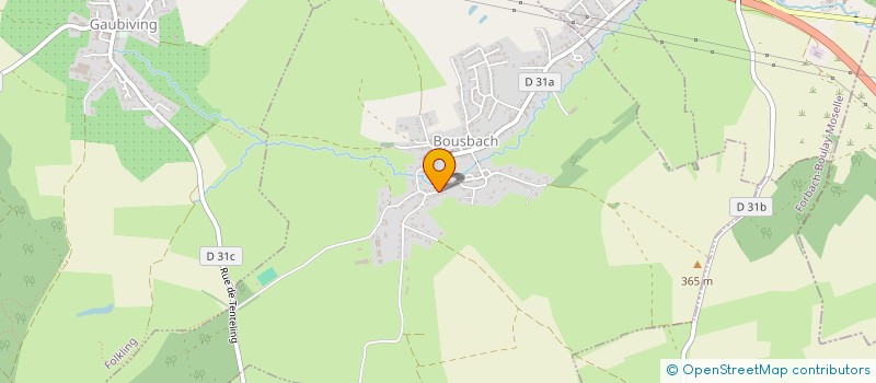 localisation de l'entreprise SCI ODAL  BOUSBACH