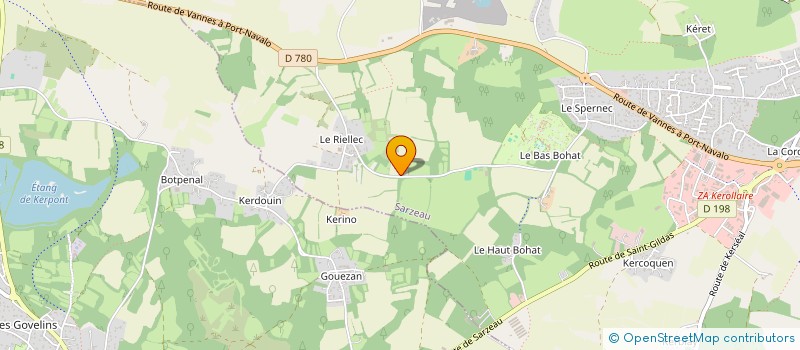 localisation de l'entreprise SCI ODAL  SARZEAU