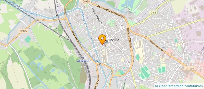 localisation de l'entreprise SCI ODAM à ABBEVILLE