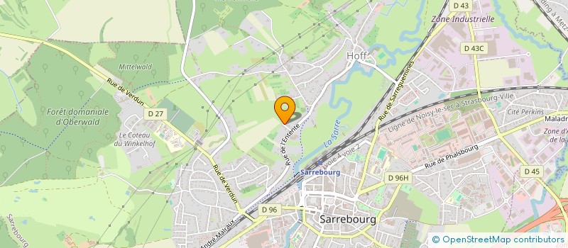 localisation de l'entreprise SCI ODANE  HILBESHEIM