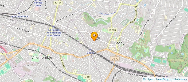 localisation de l'entreprise SCI ODAYA à GAGNY