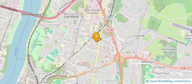 localisation de l'entreprise SCI ODB  LORMONT