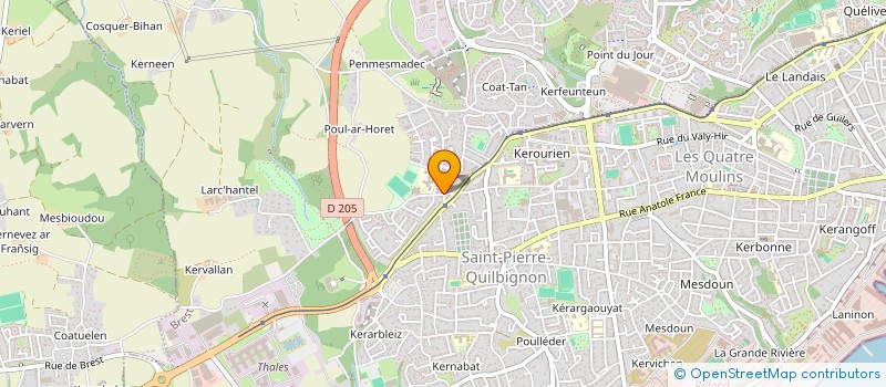 localisation de l'entreprise SCI ODC  BREST