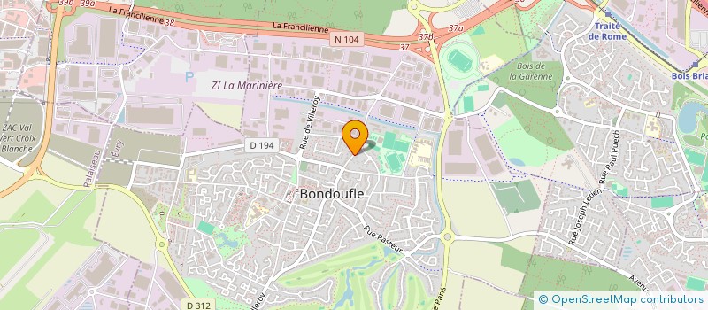 localisation de l'entreprise SCI ODDIYANA à BONDOUFLE