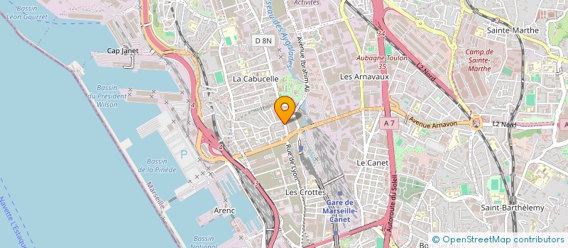 localisation de l'entreprise SCI ODDO LYON à MARSEILLE