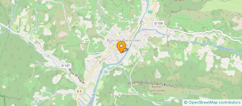 localisation de l'entreprise SCI ODDY à BUIS-LES-BARONNIES