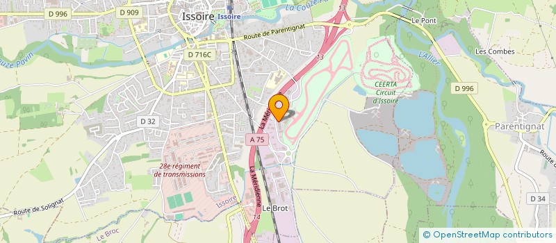 localisation de l'entreprise SCI ODELI PROPERTY  ISSOIRE