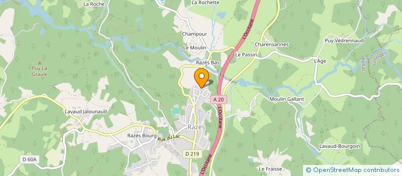 localisation de l'entreprise SCI ODESSA à RAZES