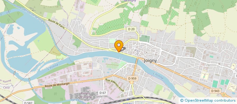 localisation de l'entreprise SCI ODET à JOIGNY