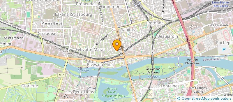 localisation de l'entreprise SCI ODETOUR  TOURS