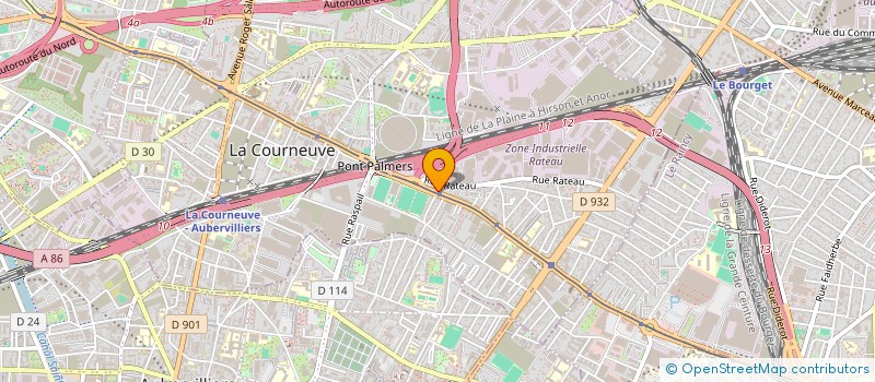 localisation de l'entreprise SCI ODETTE à LA COURNEUVE