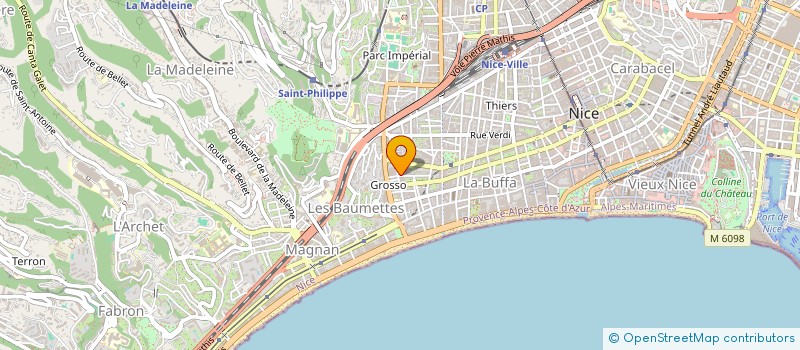 localisation de l'entreprise SCI ODETTE à NICE