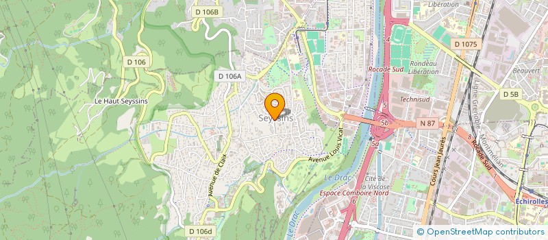 localisation de l'entreprise SCI ODETTE à SEYSSINS