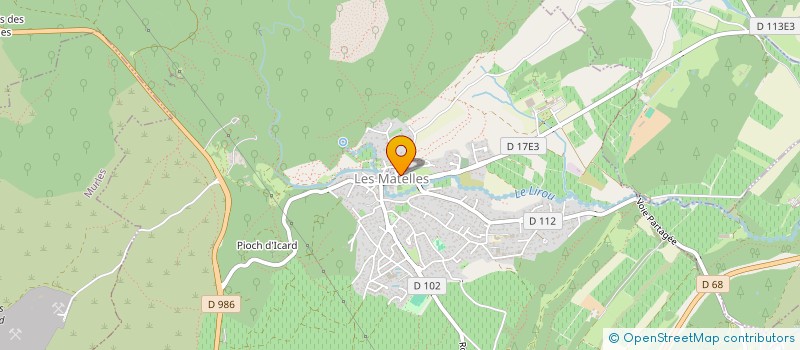 localisation de l'entreprise SCI ODETTE  LES MATELLES