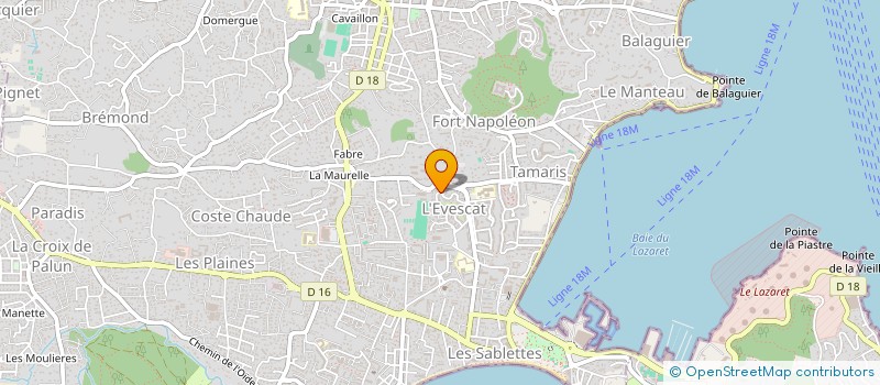 localisation de l'entreprise SCI ODETTE D à LA SEYNE-SUR-MER