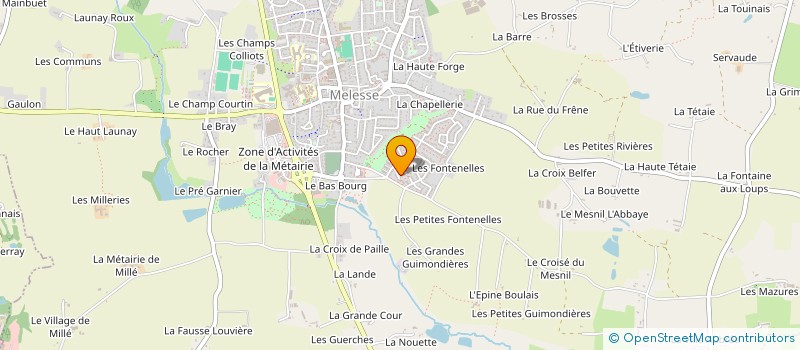 localisation de l'entreprise SCI ODG START  MELESSE