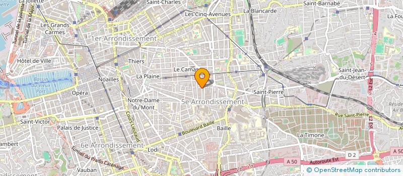 localisation de l'entreprise SCI ODIER à MARSEILLE