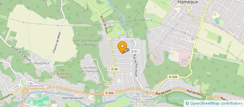 localisation de l'entreprise SCI ODIER-LAMARTINE  SAINT-REMY-LES-CHEVREUSE