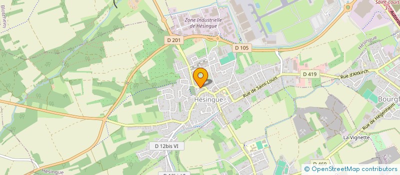 localisation de l'entreprise SCI ODIJOE  HESINGUE