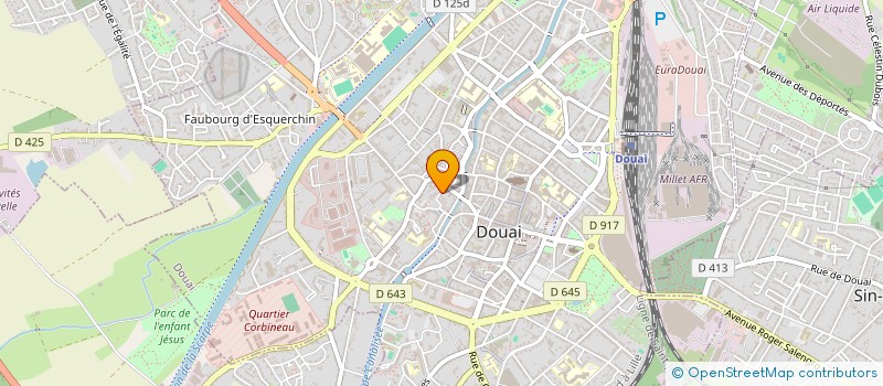 localisation de l'entreprise SCI ODILE à DOUAI