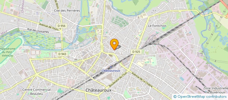 localisation de l'entreprise SCI ODILE à CHATEAUROUX