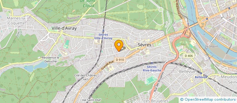 localisation de l'entreprise SCI ODILE - CHANEZ  SEVRES