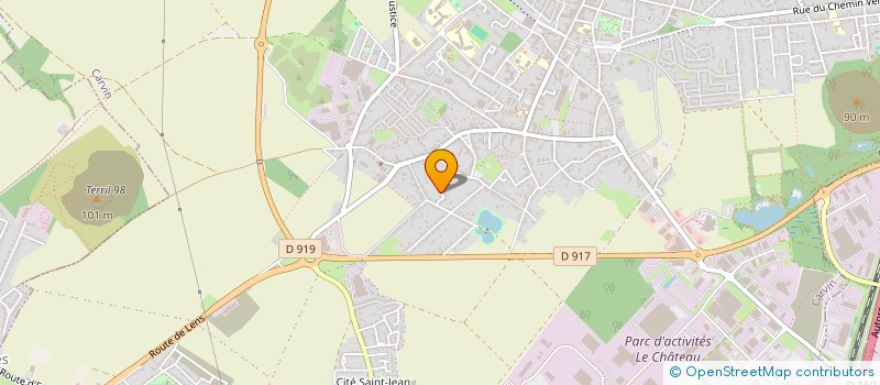 localisation de l'entreprise SCI ODILE ET PHILIPPE  CARVIN