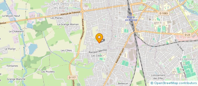 localisation de l'entreprise SCI ODILON à SAINT-DENIS-LES-BOURG