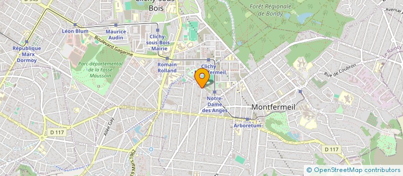 localisation de l'entreprise SCI ODIN à MONTFERMEIL