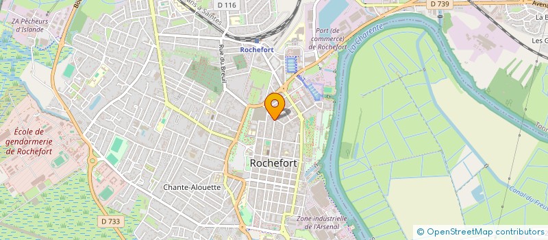 localisation de l'entreprise SCI ODIN  ROCHEFORT