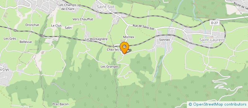 localisation de l'entreprise SCI ODIN MARGOLLIET  SAINT-LAURENT