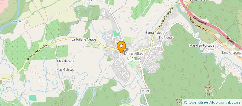 localisation de l'entreprise SCI ODIPHE  MAUREILLAS-LAS-ILLAS