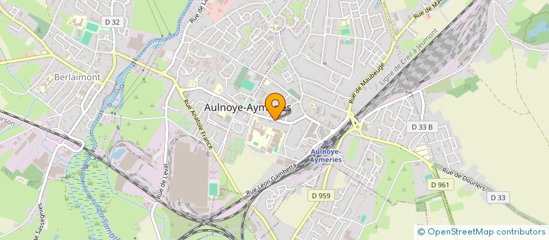 localisation de l'entreprise SCI ODISA  AULNOYE-AYMERIES