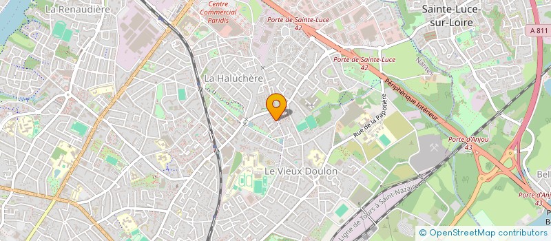 localisation de l'entreprise SCI ODISY  NANTES