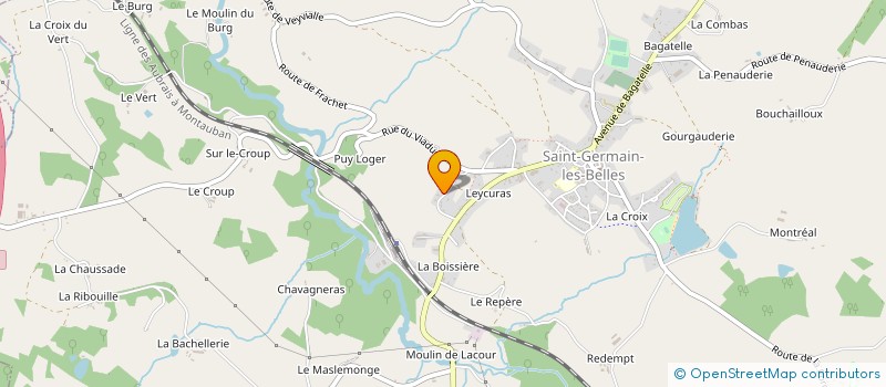 localisation de l'entreprise SCI ODJO  SAINT-GERMAIN-LES-BELLES