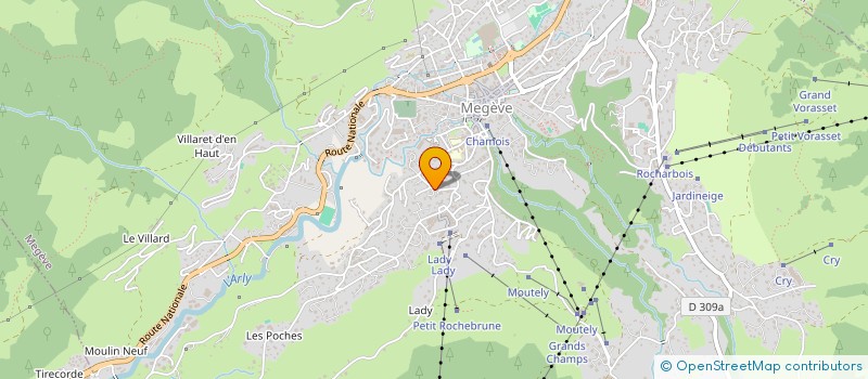 localisation de l'entreprise SCI ODMA  MEGEVE