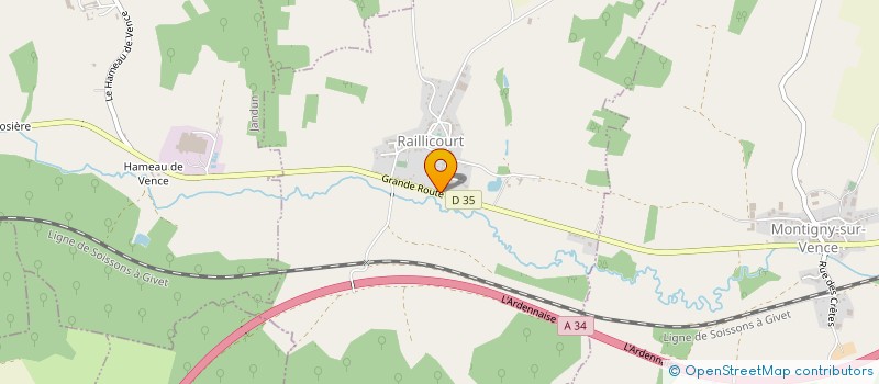 localisation de l'entreprise SCI ODNOWA  RAILLICOURT